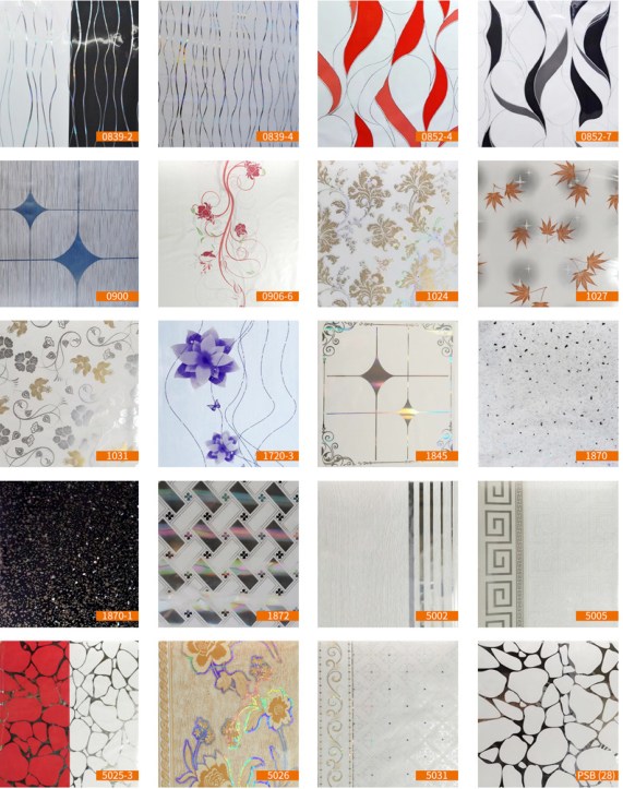 Multiple Patterns Available, Glossy Waterproof Interior PVC Ceiling panel